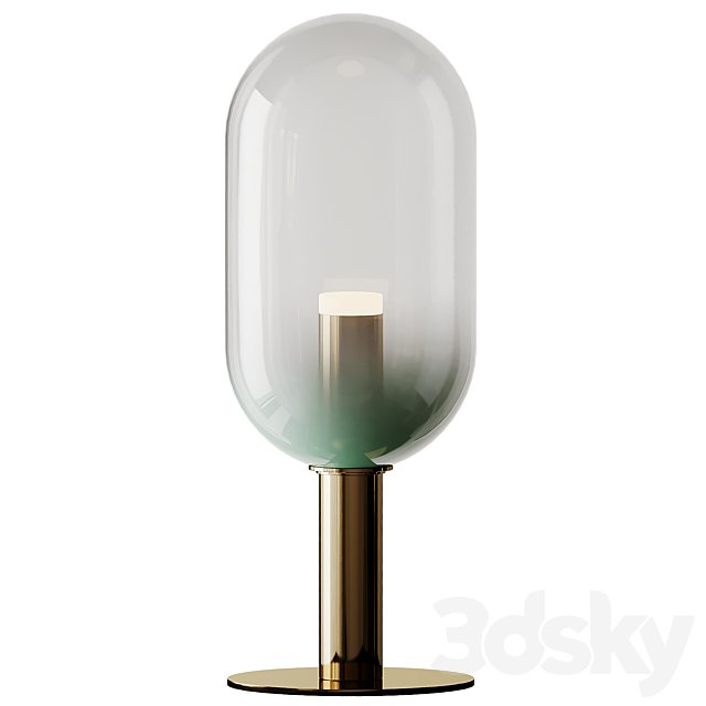 PHENOMENA Mint Green Blown glass floor lamp Bomma