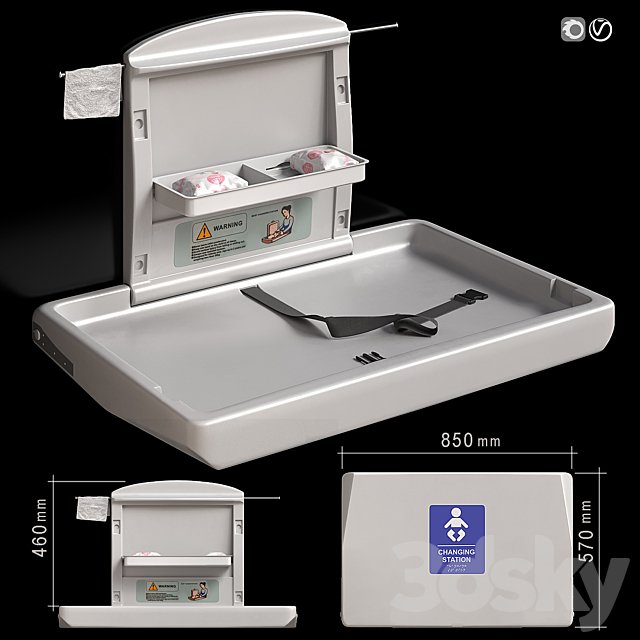 baby changing station