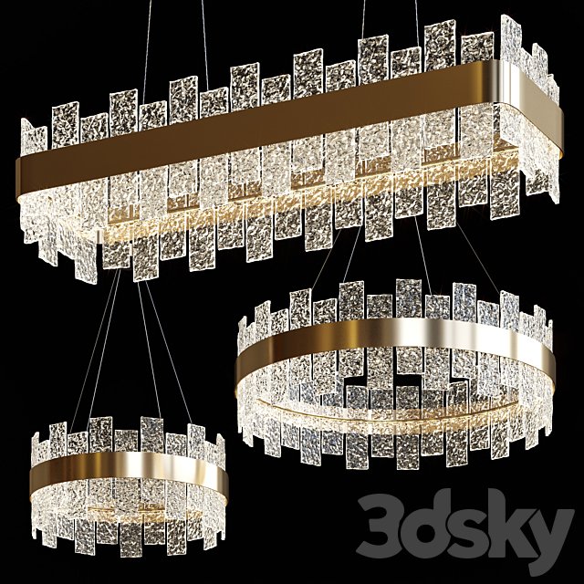Suspended chandeliers MIRAMIS by Lampatron