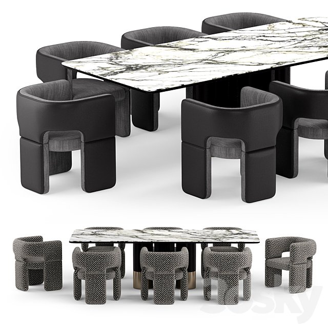 Table and chairs elvemobilya