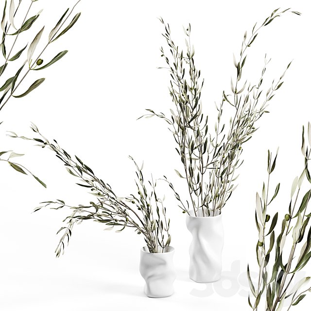 Collapse vase by Menu with branches