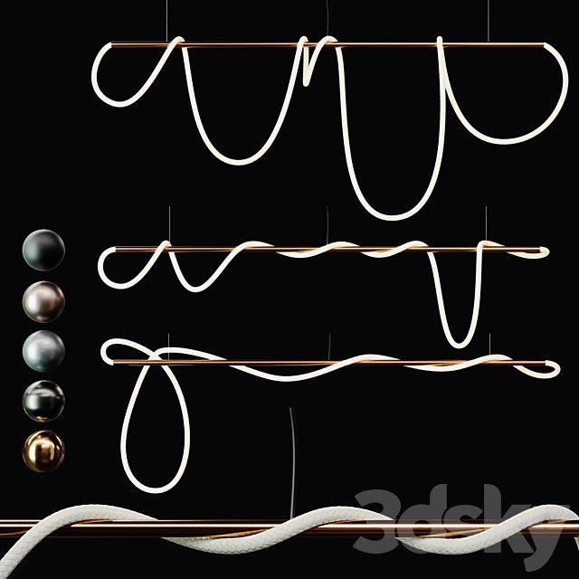 3Luke Lamp Pendant light Tracer Bar 2(8 ft) | 3lights || 5mat |