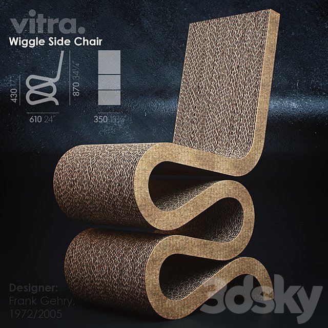 Vitra. Wiggle Side Chair.