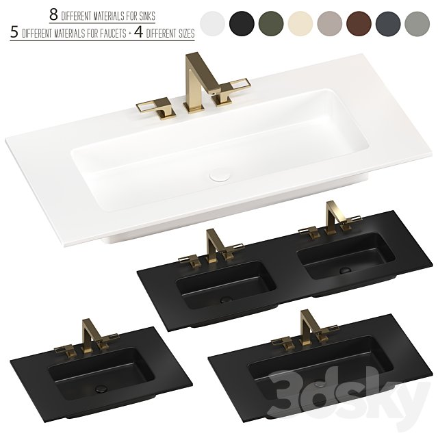 INBANI H tops washbasins set