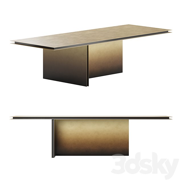Folio dining table by De Castelli