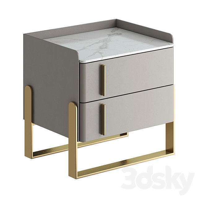 Light luxury bedside table