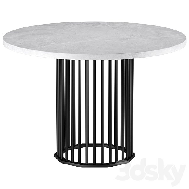 Kitchen table Winter-1 Marble White