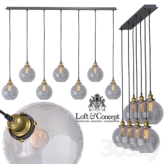 Suspension Loft Clear Glass Sphere Cloche 7