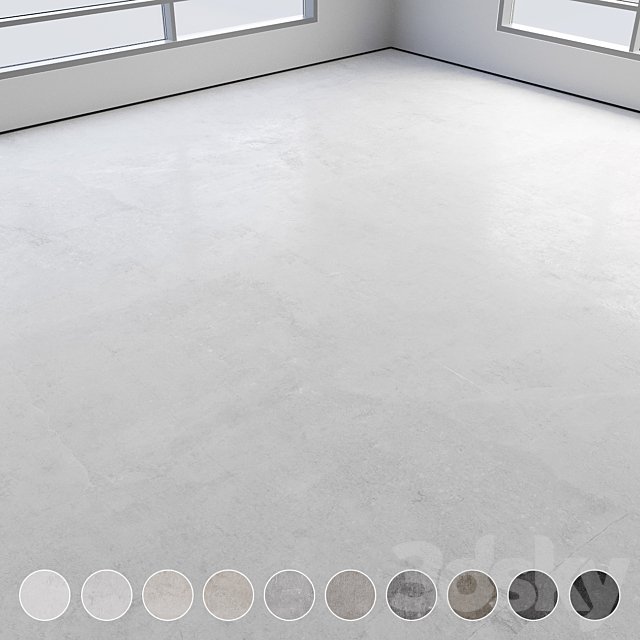 Self-leveling concrete floor No. 10