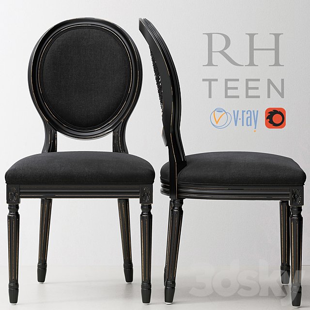 RH / VINTAGE FRENCH SEQUIN DESK CHAIR