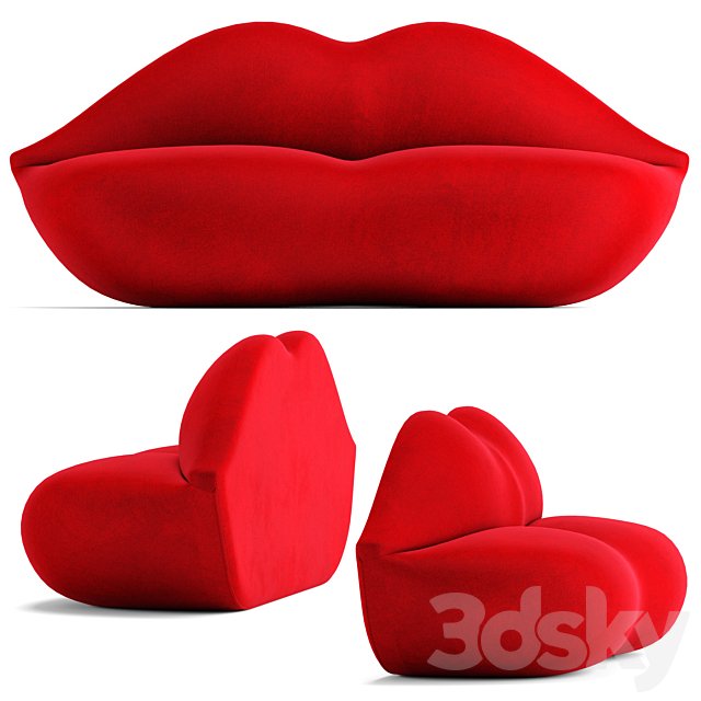 Gufram bocca sofa