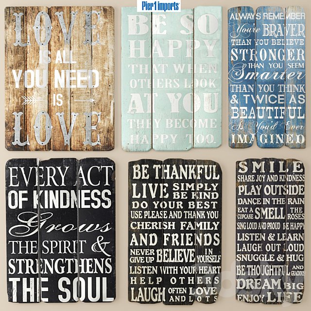 Set, Boards, Pictures, signboards, wooden decor, eco design