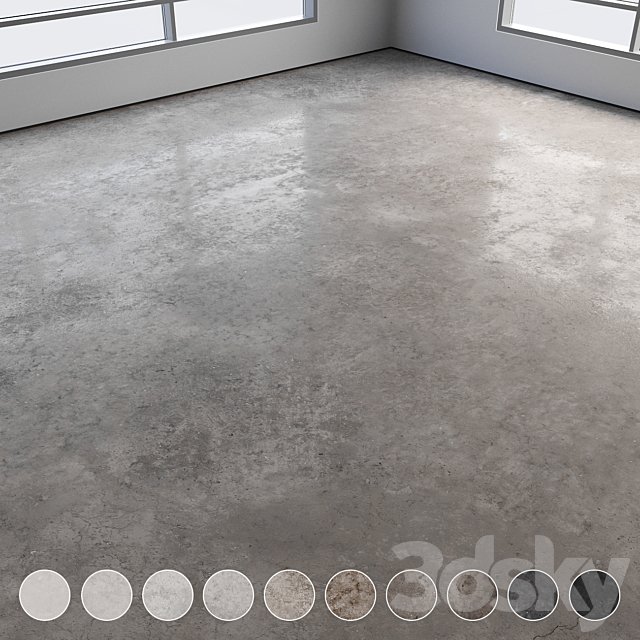Self-leveling concrete floor No. 21