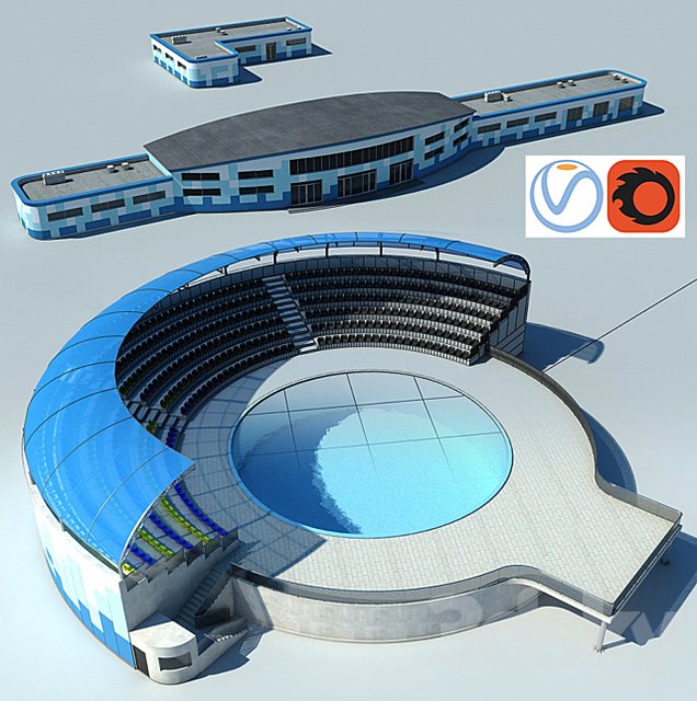 Dolphinarium and Buildings / Delfinariy i stroeniya
