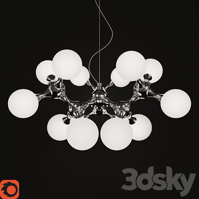 Hanging lamp Ideal Lux Nodi SP15 Bianco