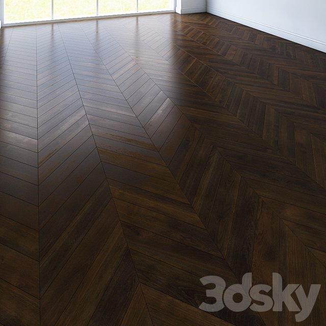 Parquet chevron classic dark