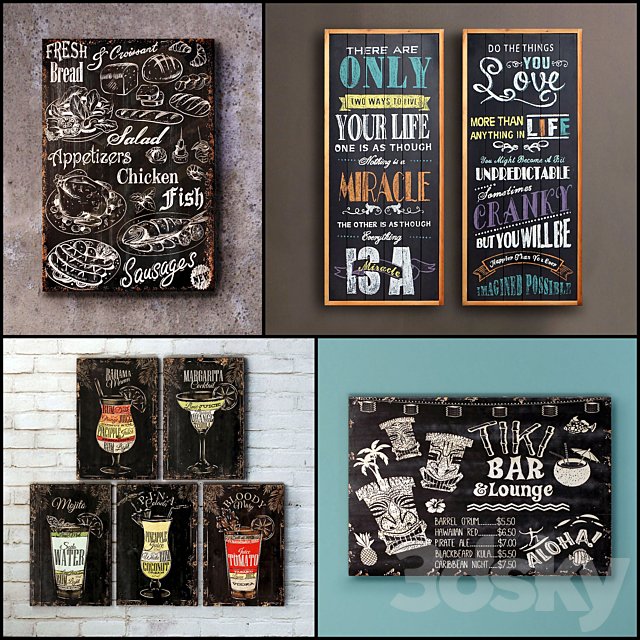 The picture in the frame: a collection of 79. Bar topic