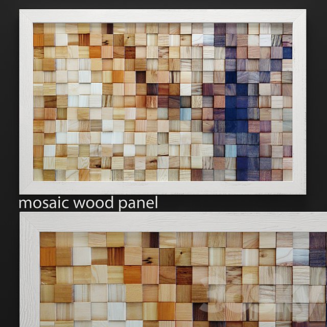 mosaic wood panel, mosaic, wooden, picture, bars, timber, abstraction, natural decor, eco design