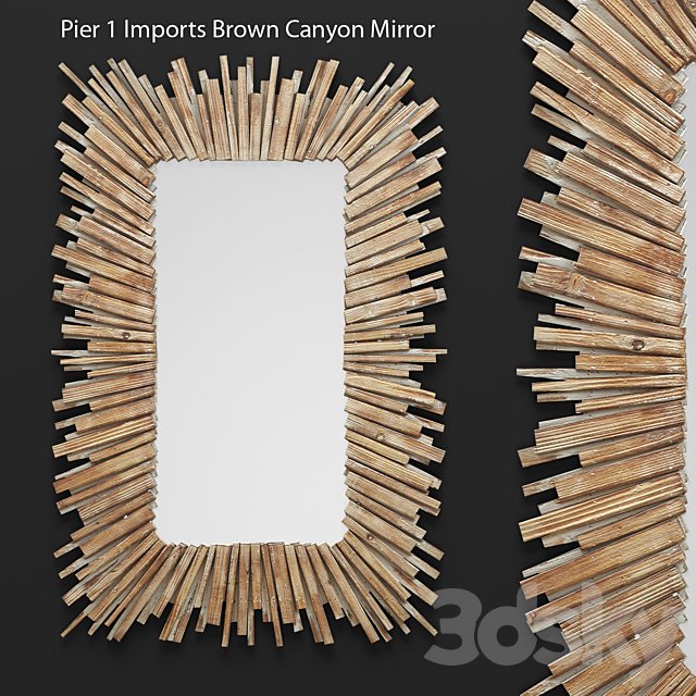Mirror Pier 1 Imports Canyon, mirror, wall decor, plank panels, wooden decor, boards, wooden wall, panel, slats, natural decor, eco design