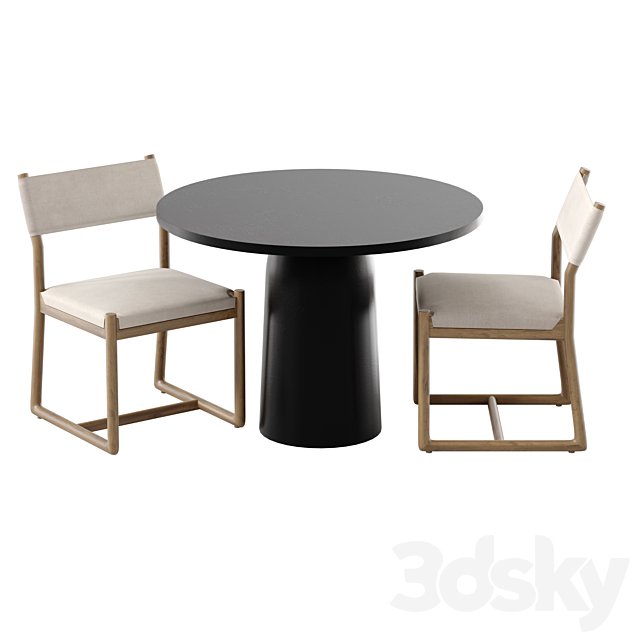 Outdoor furniture table and chairs for garden patio cafe Bilson outoor