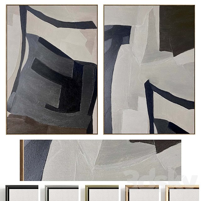 Plaster Two Photo Frames D-512