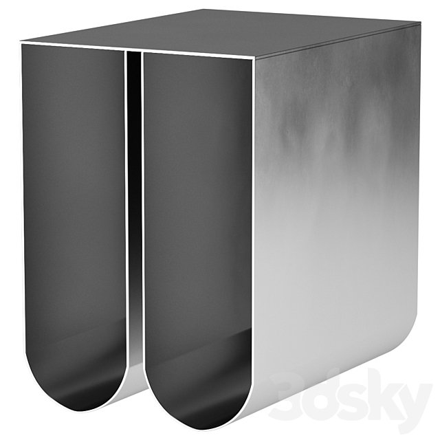 Curved side table
