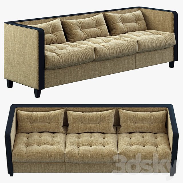 Restoration Hardware Shelter Arm Upholstered Sofa