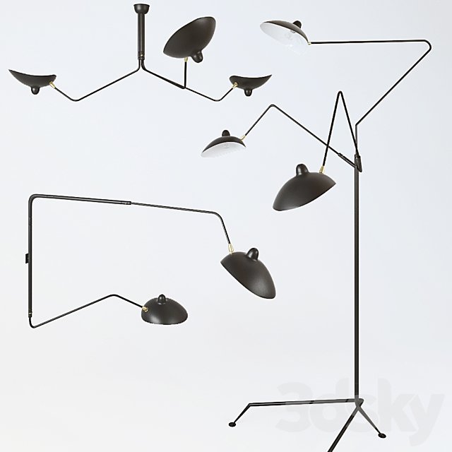 Set lamps (Serge Mouille)