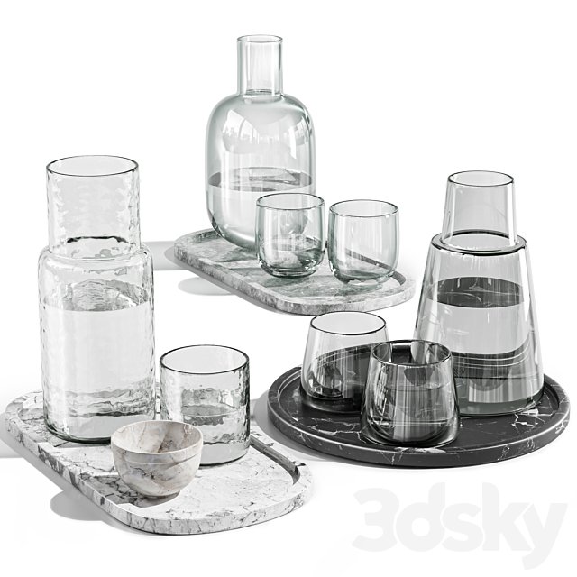 dishes tableware set 04