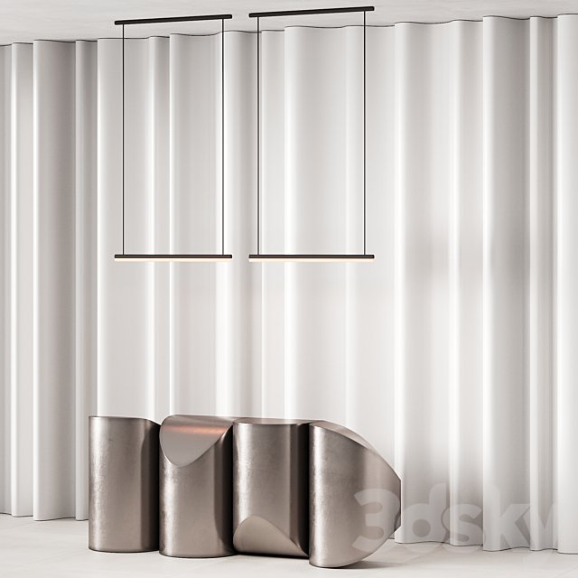 381 office furniture 19 reception desk 14 sculptural metal with wave wall