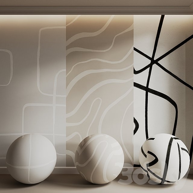 Neutral Abstract Wallpaper Set