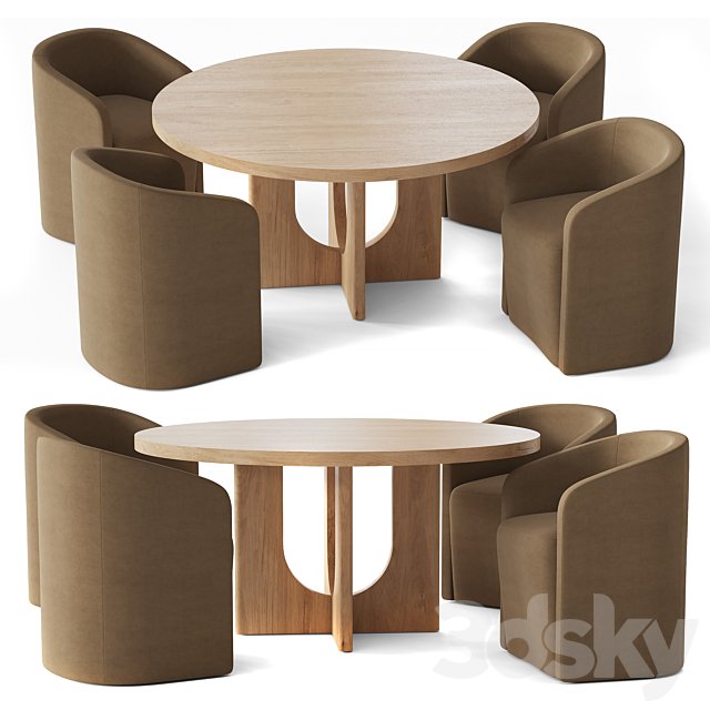 Rh Breton Round Dining Table