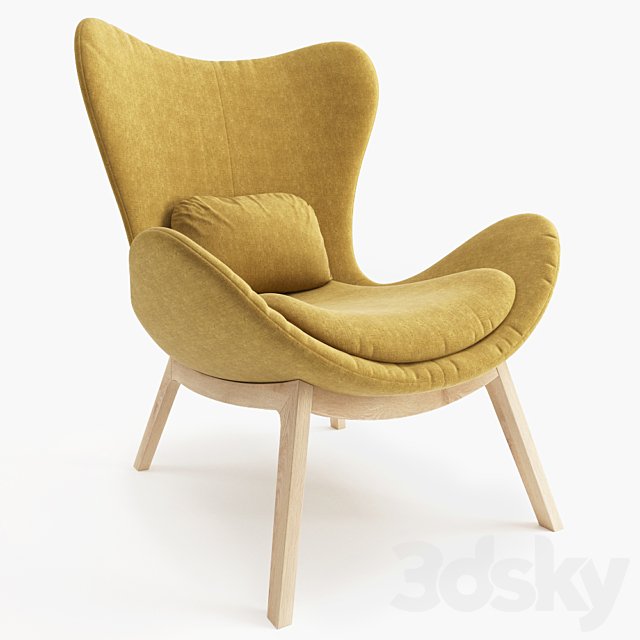 Calligaris LAZY with wooden base