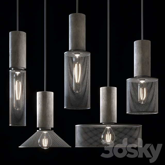 Modern industrial style pendant lamp