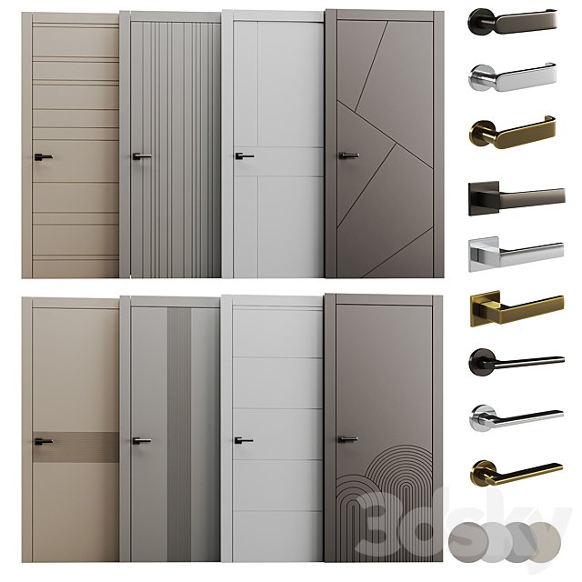 Set of interior doors LINEA.