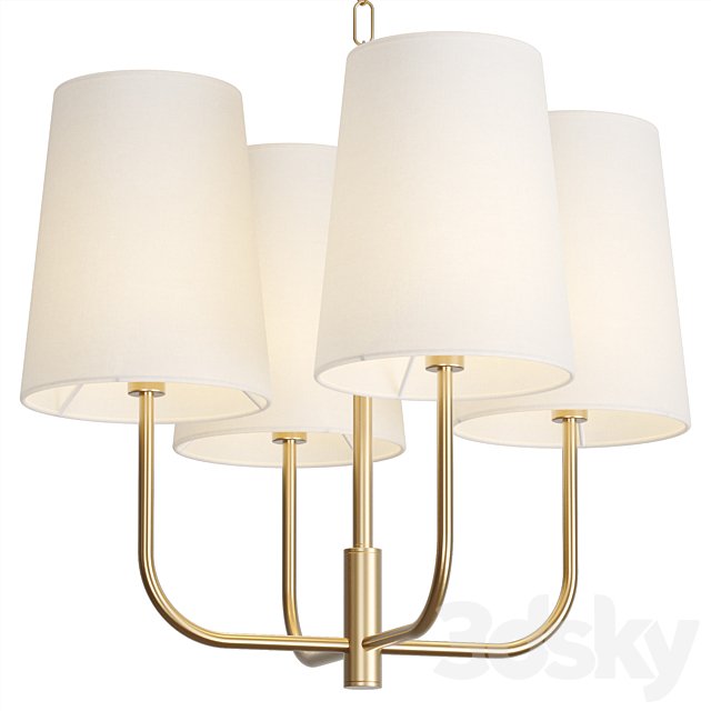 Golden chandelier Louvre Home Kristen