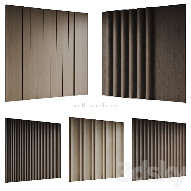Wall panels set Modern