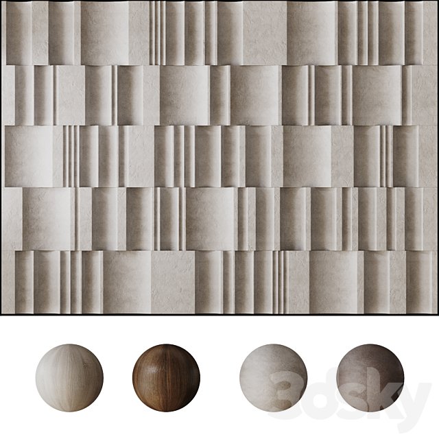 Decorative 3D wall panel 013