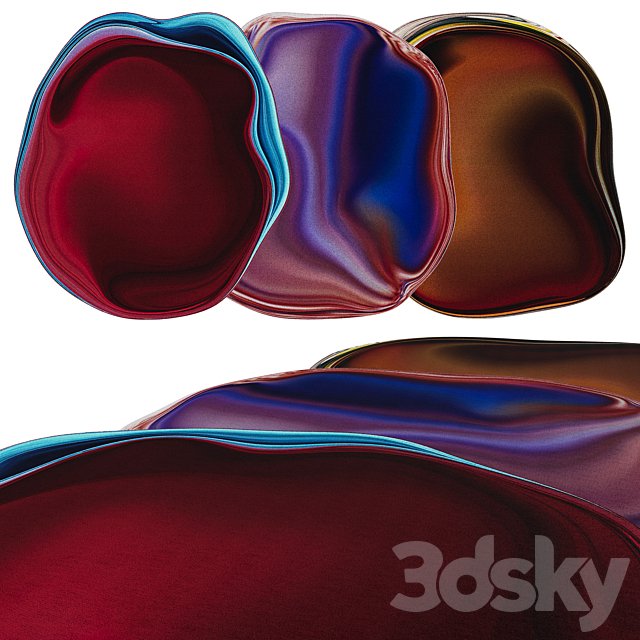A set of Moooi carpets from the Mixing Pixels collection