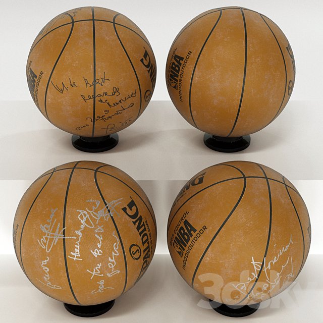 Basketballs autographed