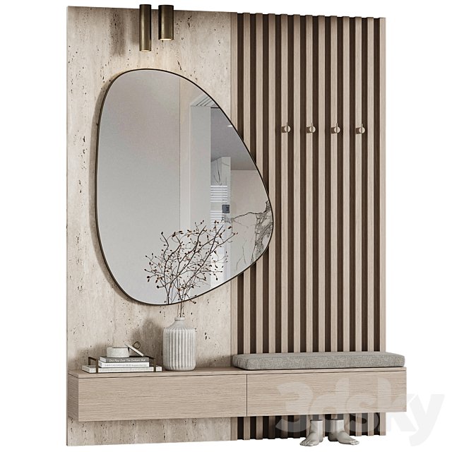 Entrance hall modular in modern style minimalism 06