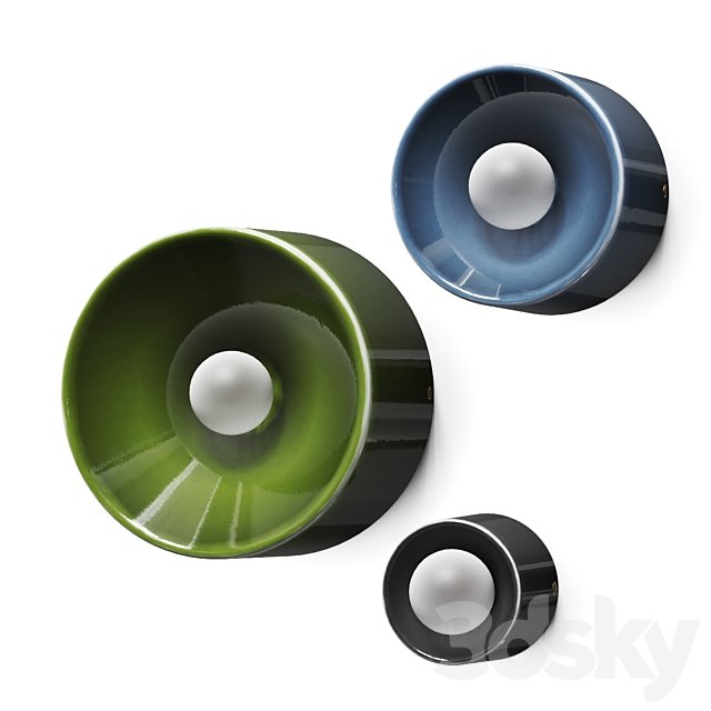 Volker Haug Studio Anton Ceramic Wall Lamps