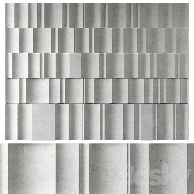 Stone Wave Wall Panel