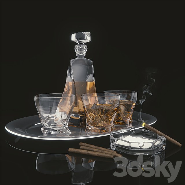 Decanter Sapphire set of 6