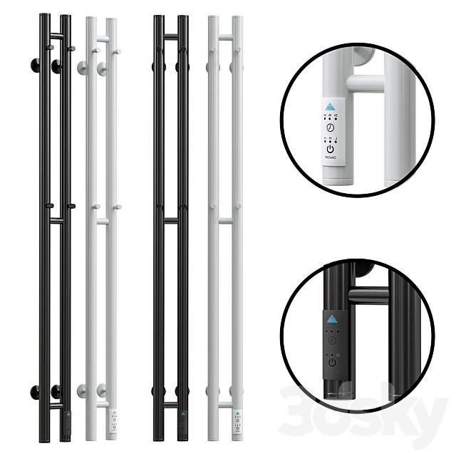 Laris Electric towel warmer with thermostat
