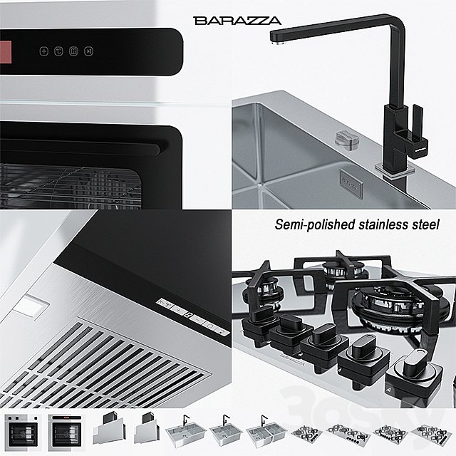 BARAZZA COLLECTIONS UNIQUE (Semi-polished stainless steel)
