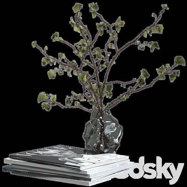 Decorative set with candles