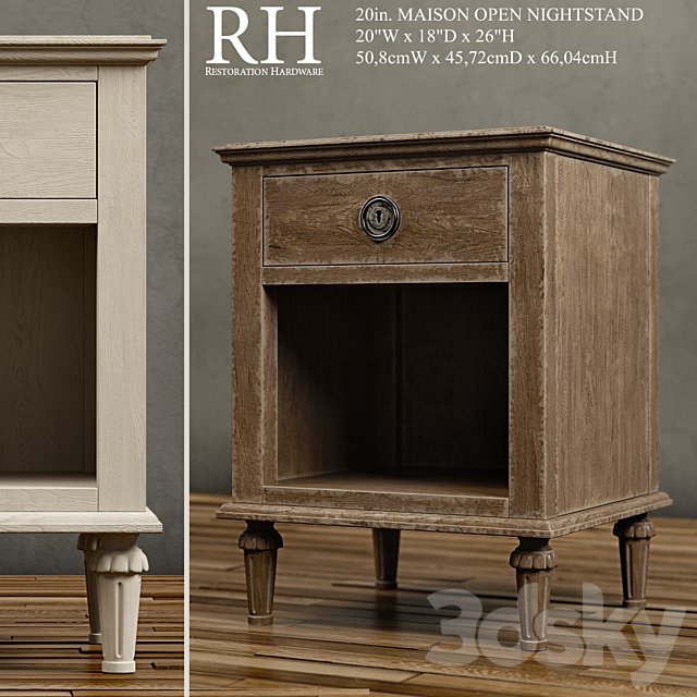 20in. MAISON OPEN NIGHTSTAND