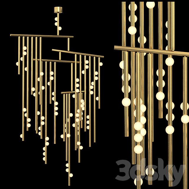 76-bulb Drop System Chandelier