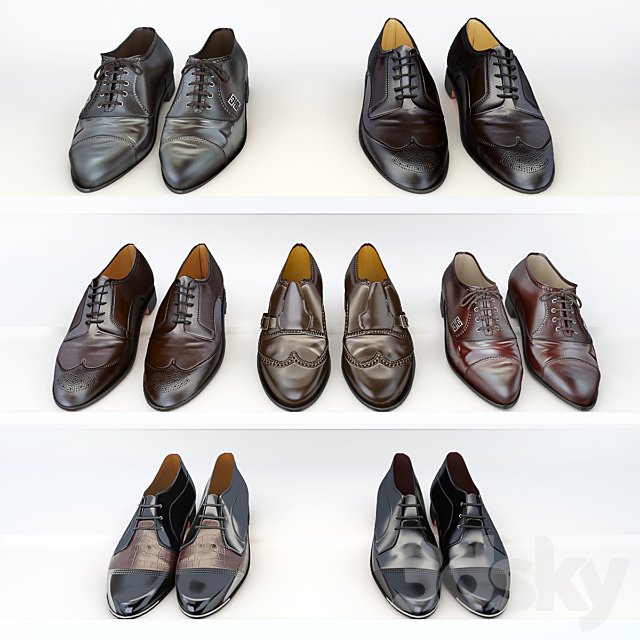 A set of men's shoes